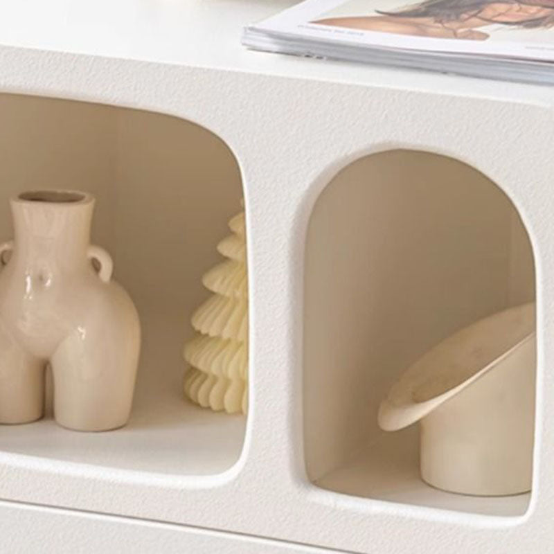 Mesita de noche cuadrada contemporánea nórdica E1 con 1 cajón para dormitorio y sala de estar 