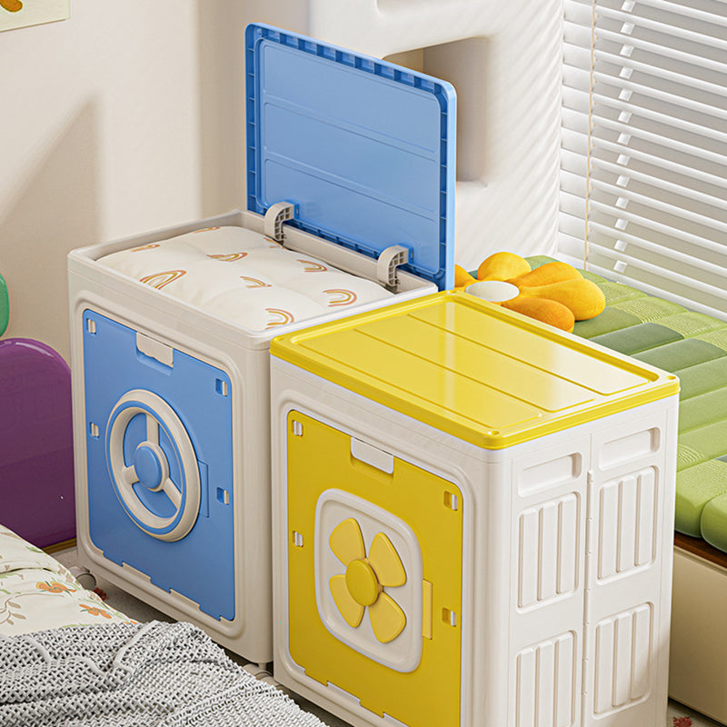 Modern Simplicity Foldable Rectangular PP Plastic Large Capacity Movable Storage Cabinet 1-Cabinet For Bedroom
