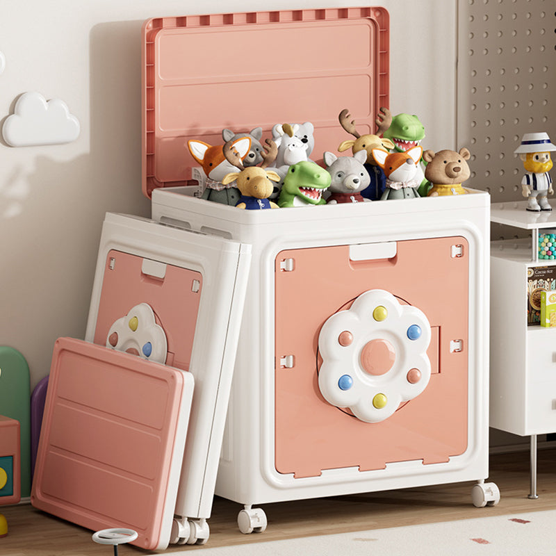 Modern Simplicity Foldable Rectangular PP Plastic Large Capacity Movable Storage Cabinet 1-Cabinet For Bedroom