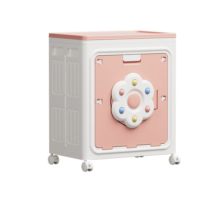 Modern Simplicity Foldable Rectangular PP Plastic Large Capacity Movable Storage Cabinet 1-Cabinet For Bedroom