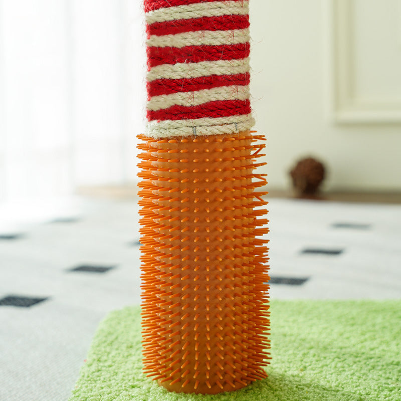 Tour pour chat à 2 niveaux en MDF à forme géométrique créative contemporaine, en peluche Teddy, corde de chanvre, pour salon 