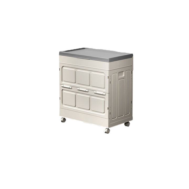 Armoire de rangement rectangulaire pliante en plastique PP, grande capacité, à simplicité moderne, 1 caisson pour salon et chambre à coucher 