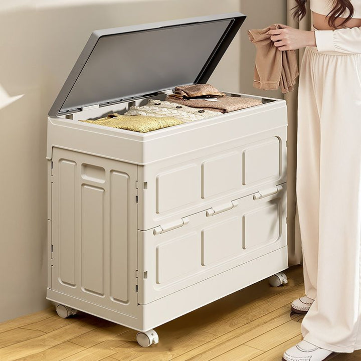 Armoire de rangement rectangulaire pliante en plastique PP, grande capacité, à simplicité moderne, 1 caisson pour salon et chambre à coucher 