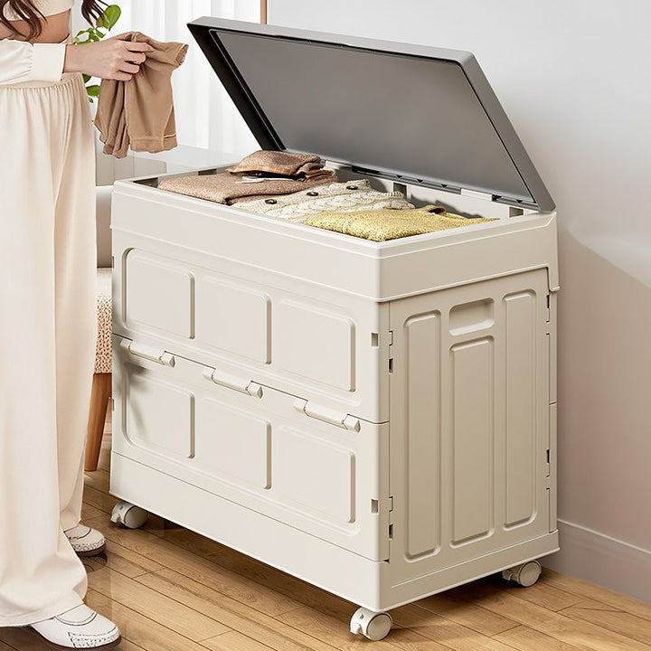 Armoire de rangement rectangulaire pliante en plastique PP, grande capacité, à simplicité moderne, 1 caisson pour salon et chambre à coucher 