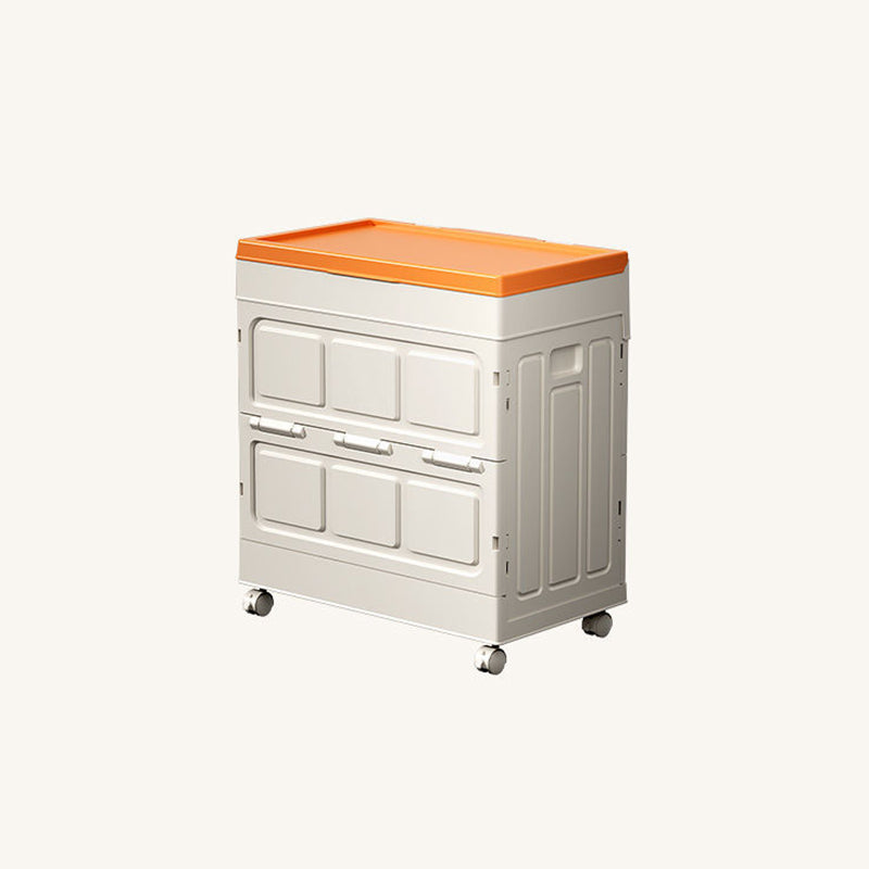 Armoire de rangement rectangulaire pliante en plastique PP, grande capacité, à simplicité moderne, 1 caisson pour salon et chambre à coucher 