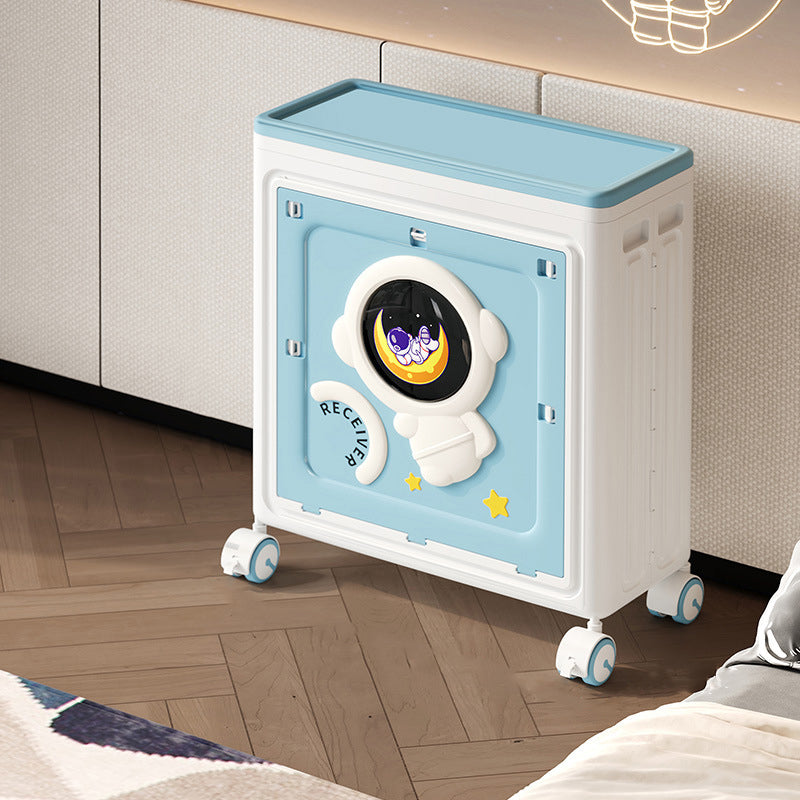 Moderner Art Deco Cartoon Astronaut Rechteckiger PP Kunststoff Faltbarer Beweglicher Aufbewahrungsschrank 1-Schrank Für Schlafzimmer 