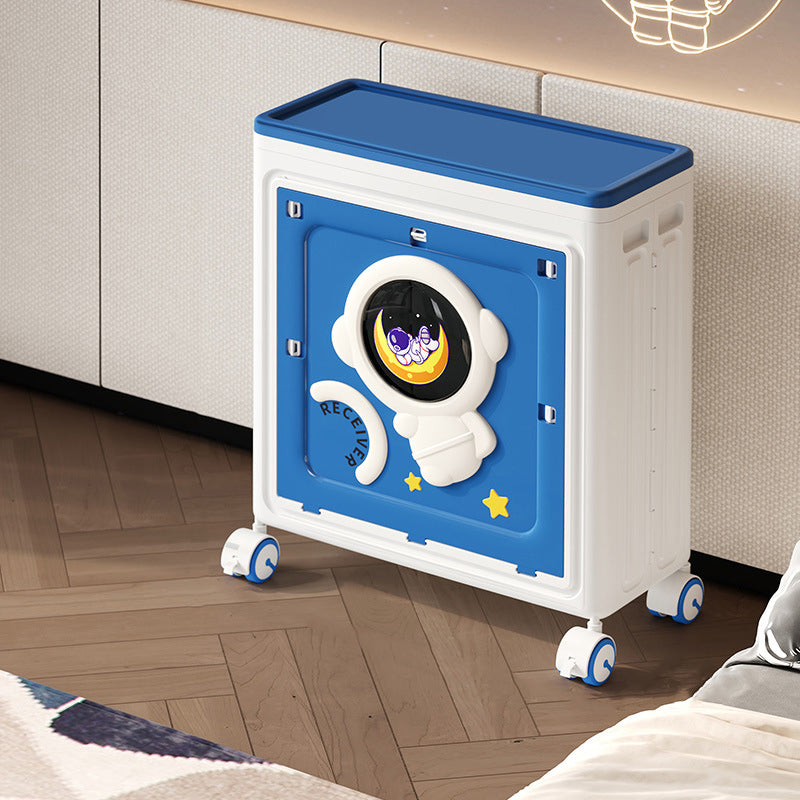 Moderner Art Deco Cartoon Astronaut Rechteckiger PP Kunststoff Faltbarer Beweglicher Aufbewahrungsschrank 1-Schrank Für Schlafzimmer 