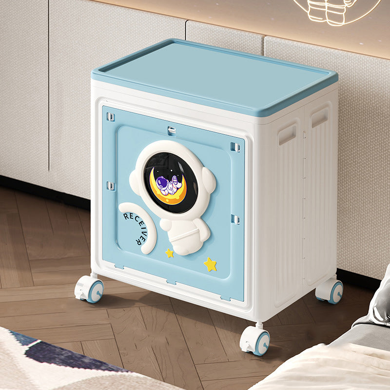 Moderner Art Deco Cartoon Astronaut Rechteckiger PP Kunststoff Faltbarer Beweglicher Aufbewahrungsschrank 1-Schrank Für Schlafzimmer 