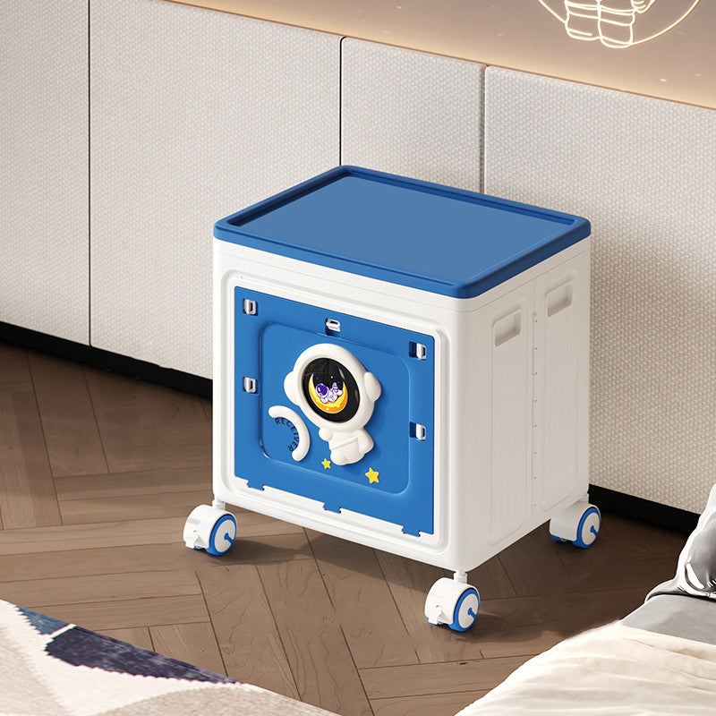 Moderner Art Deco Cartoon Astronaut Rechteckiger PP Kunststoff Faltbarer Beweglicher Aufbewahrungsschrank 1-Schrank Für Schlafzimmer 