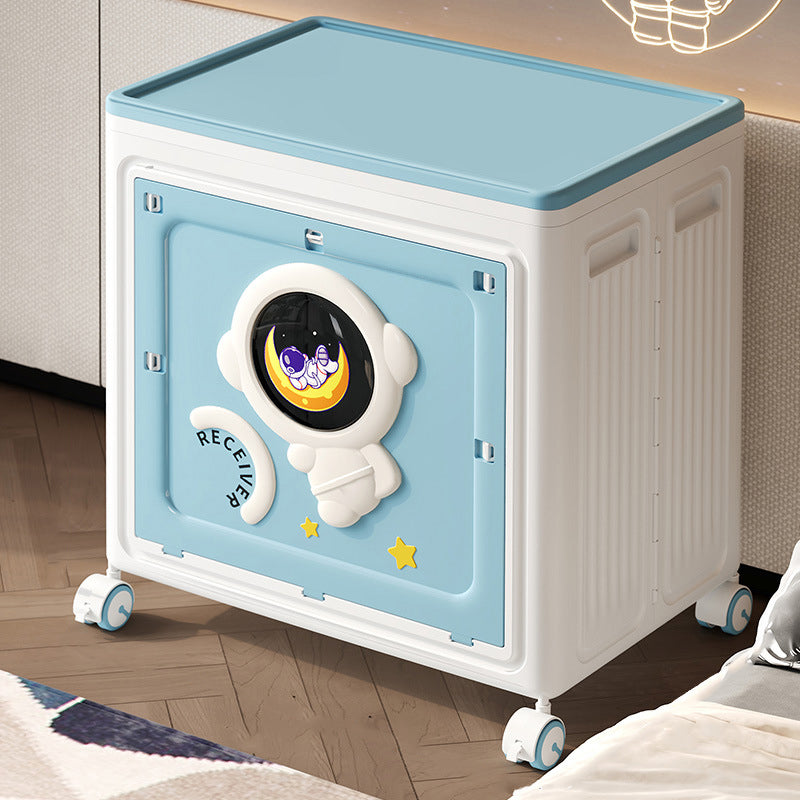 Moderner Art Deco Cartoon Astronaut Rechteckiger PP Kunststoff Faltbarer Beweglicher Aufbewahrungsschrank 1-Schrank Für Schlafzimmer 