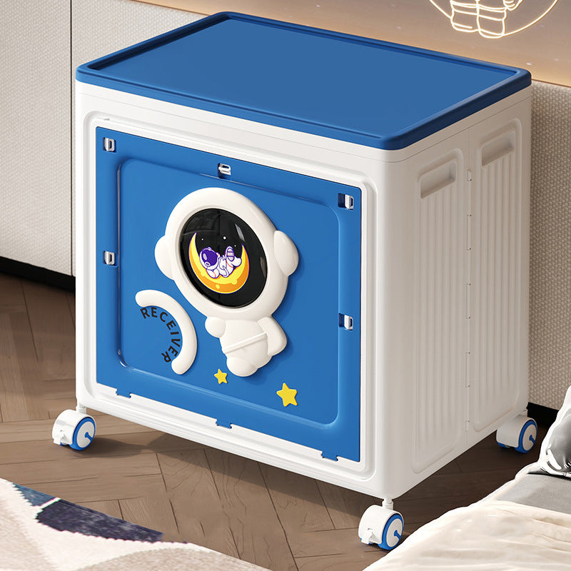 Moderner Art Deco Cartoon Astronaut Rechteckiger PP Kunststoff Faltbarer Beweglicher Aufbewahrungsschrank 1-Schrank Für Schlafzimmer 