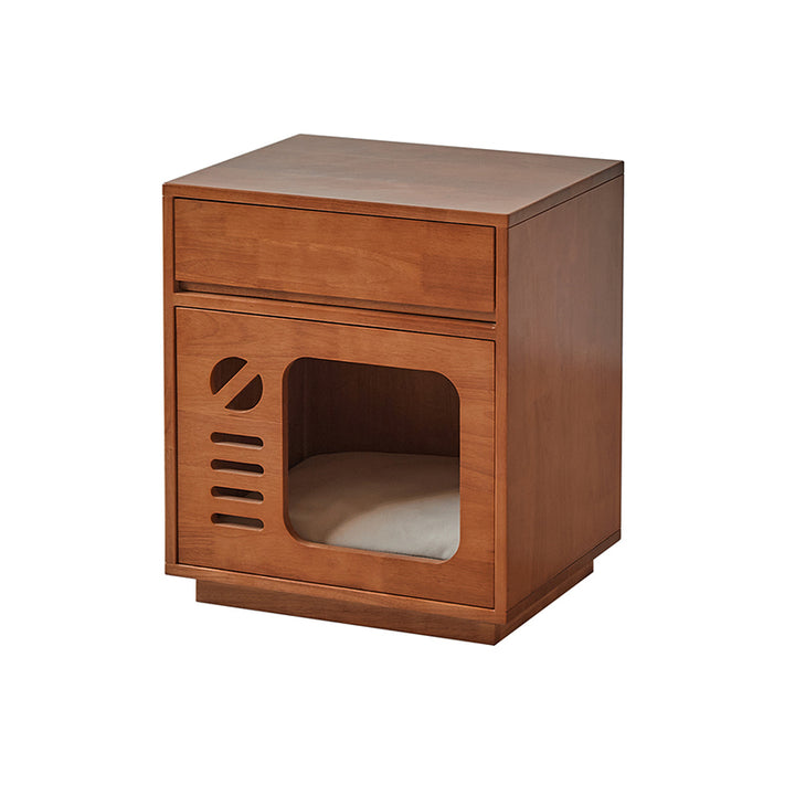 Table de chevet contemporaine créative rectangulaire en bois d&