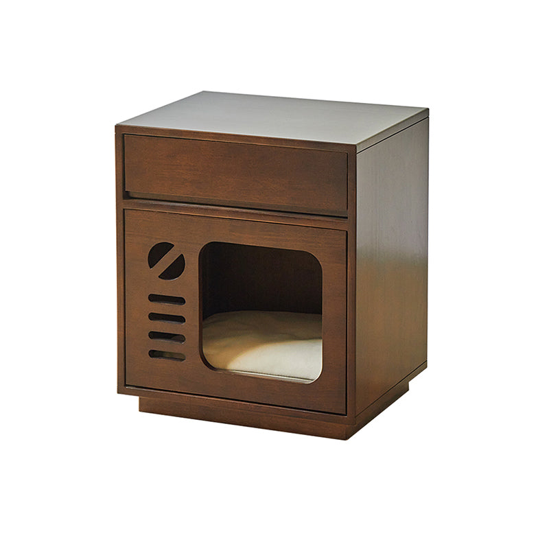 Table de chevet contemporaine créative rectangulaire en bois d&