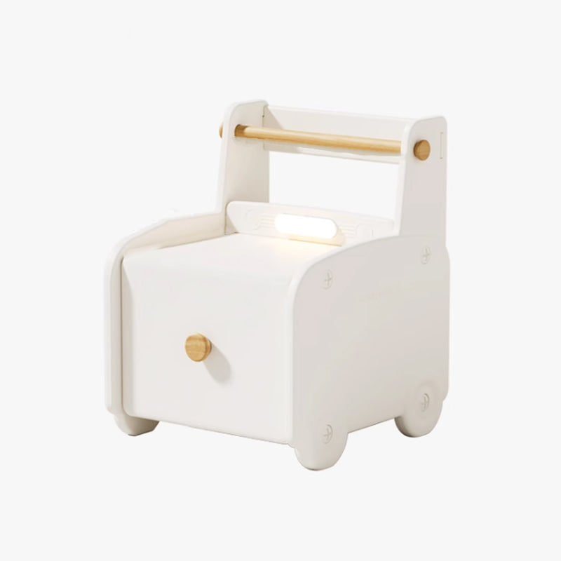 Contemporary Creative Car-Shaped PE Plastic Kids Nightstand 1-Drawer For Bedroom