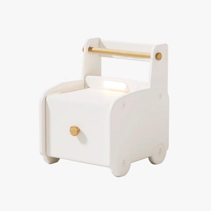 Contemporary Creative Car-Shaped PE Plastic Kids Nightstand 1-Drawer For Bedroom