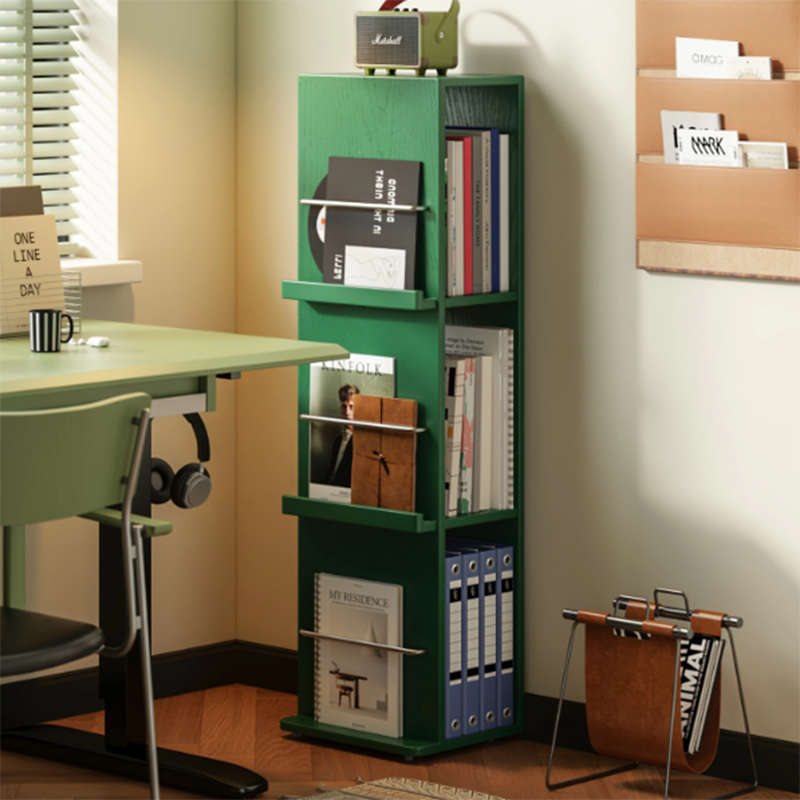 Étagère de sol autoportante en bois d&