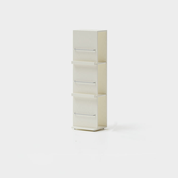 Étagère de sol autoportante en bois d&