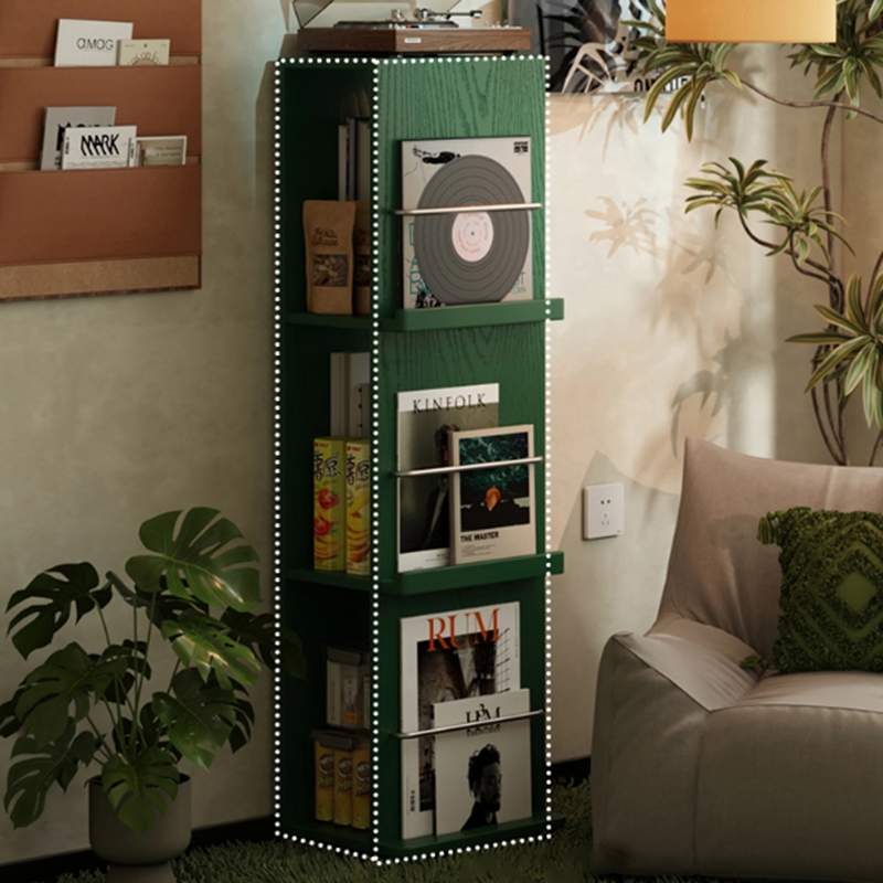 Étagère de sol autoportante en bois d&