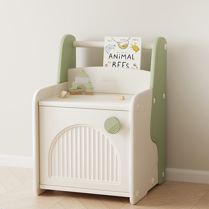 Armoire de rangement carrée pour enfants en HDPE, style Art déco moderne, écologique, 1 compartiment, pour salon et chambre à coucher 