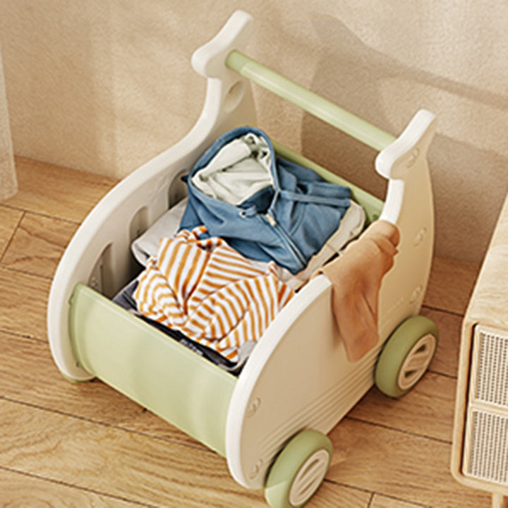 Contemporary Creative Whale-Shaped Eco-Friendly HDPE Movable Kids Storage Cabinet 1-Storage For Living Room &amp; Bedroom
