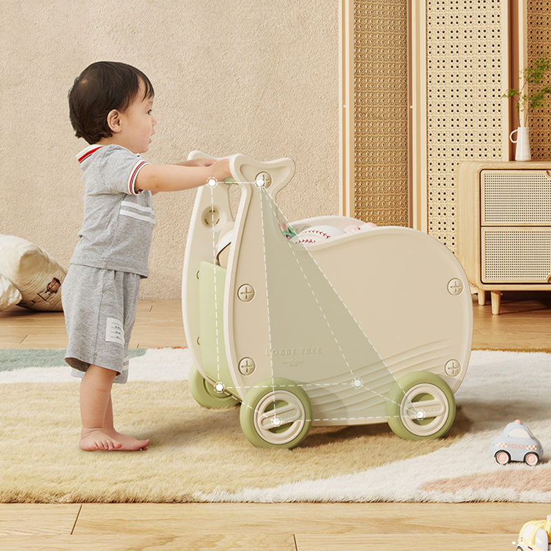 Contemporary Creative Whale-Shaped Eco-Friendly HDPE Movable Kids Storage Cabinet 1-Storage For Living Room &amp; Bedroom