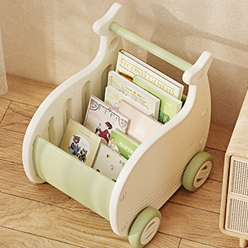 Contemporary Creative Whale-Shaped Eco-Friendly HDPE Movable Kids Storage Cabinet 1-Storage For Living Room &amp; Bedroom
