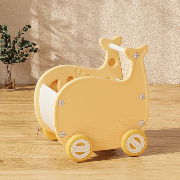 Contemporary Creative Whale-Shaped Eco-Friendly HDPE Movable Kids Storage Cabinet 1-Storage For Living Room & Bedroom