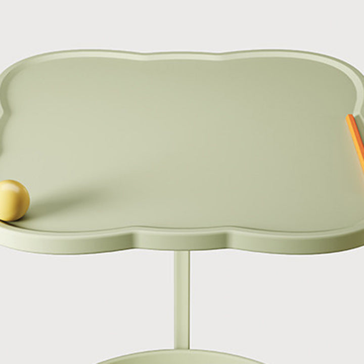 Zeitgenössischer Nordic Clover umweltfreundlicher HDPE beweglicher Endtisch 2-stufig für Wohnzimmer &amp; Schlafzimmer 