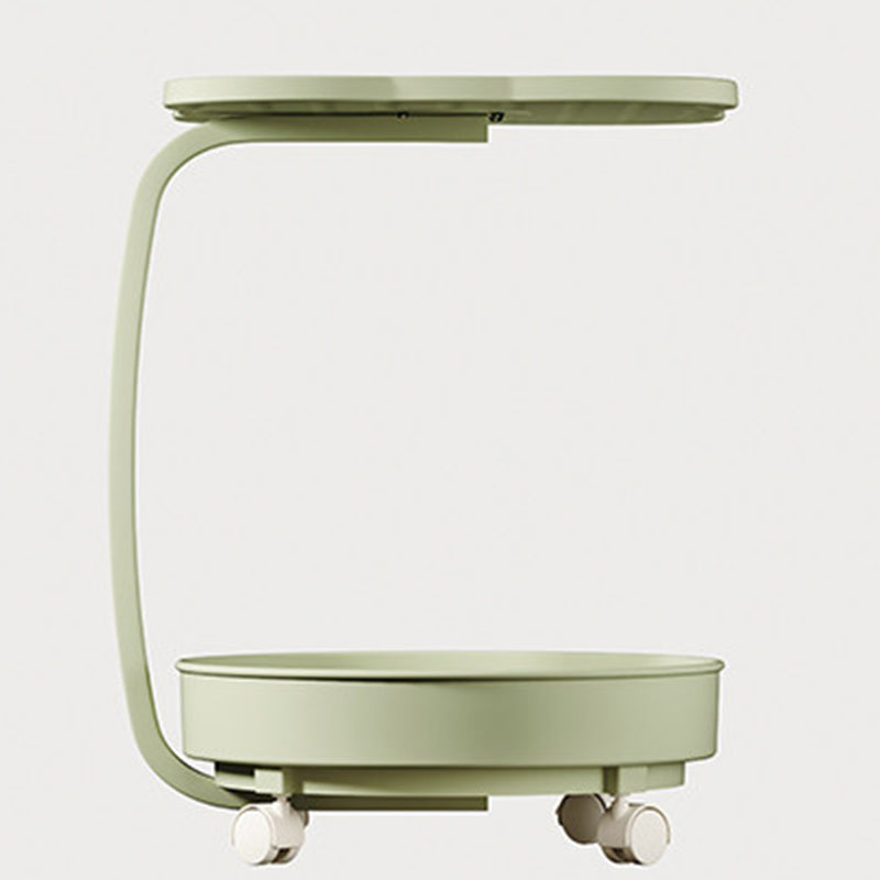 Zeitgenössischer Nordic Clover umweltfreundlicher HDPE beweglicher Endtisch 2-stufig für Wohnzimmer &amp; Schlafzimmer 