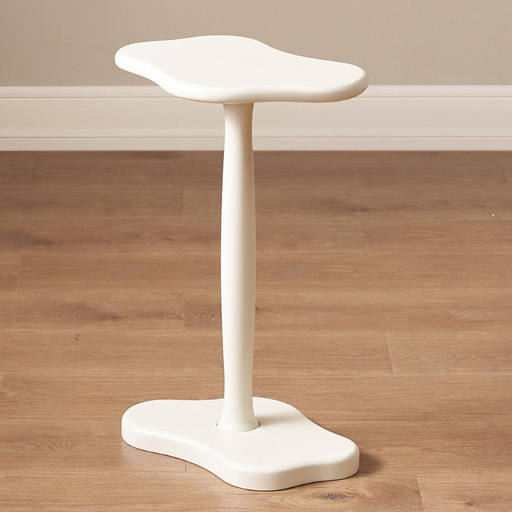 Contemporary Nordic Cloud-Shaped Solid Rubberwood Portable End Table 1-Tier For Living Room