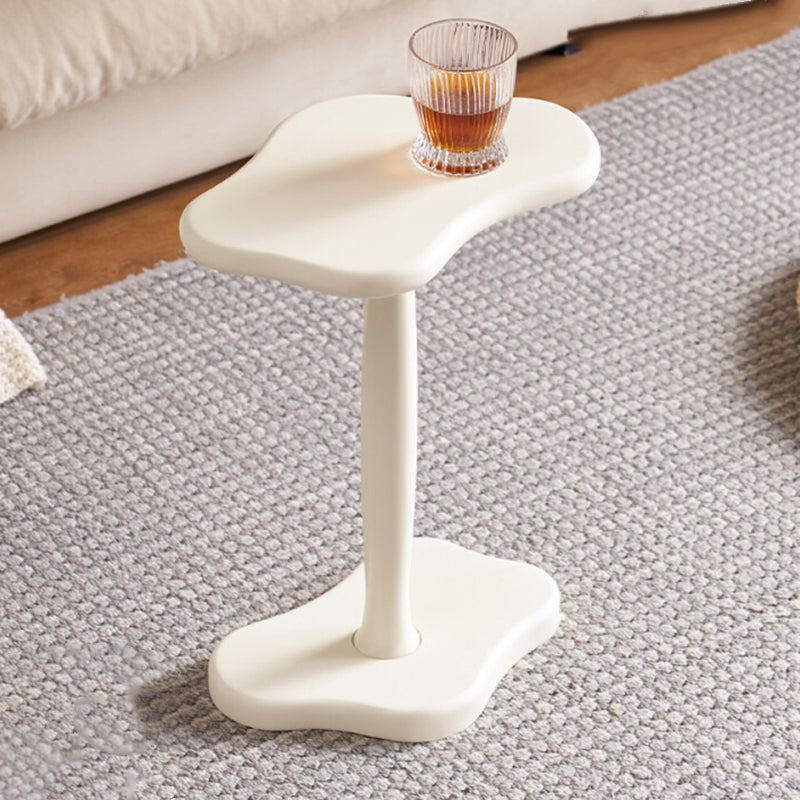 Contemporary Nordic Cloud-Shaped Solid Rubberwood Portable End Table 1-Tier For Living Room