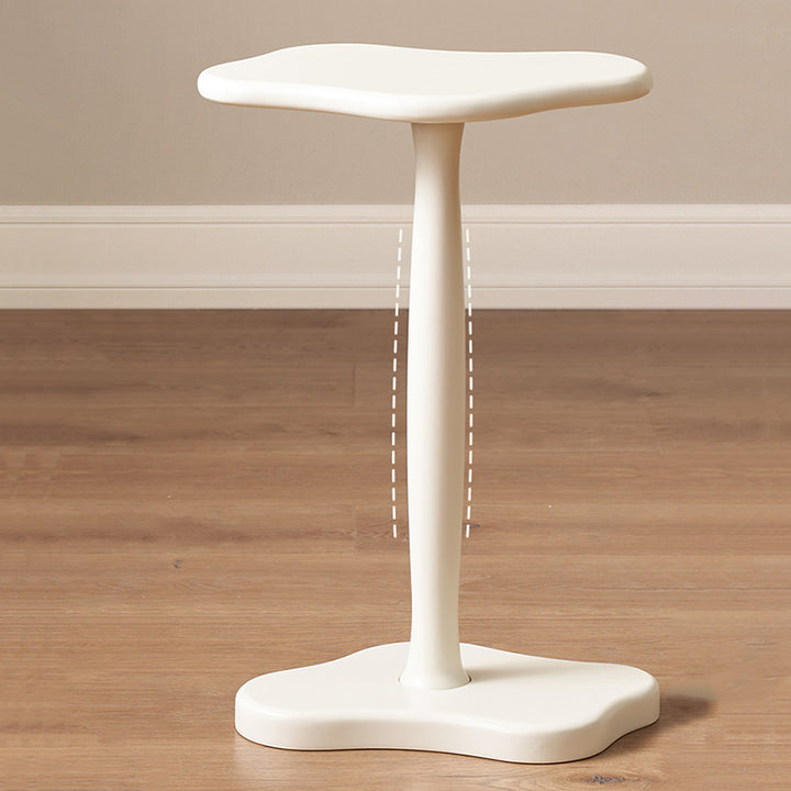 Contemporary Nordic Cloud-Shaped Solid Rubberwood Portable End Table 1-Tier For Living Room