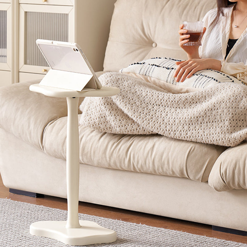 Contemporary Nordic Cloud-Shaped Solid Rubberwood Portable End Table 1-Tier For Living Room