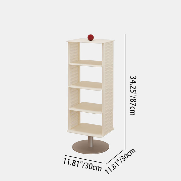 Contemporary Industrial Rectangular Anti-Corrosion &amp; Anti-Rust Carbon Steel Shoe Storage Rack 3/4-Tier For Hallway