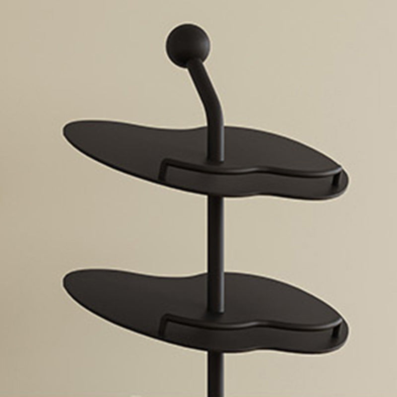 Rack de rangement à chaussures en fer marbré, créatif et contemporain, en forme de pomme, à 4/5/6 niveaux pour entrée et couloir 
