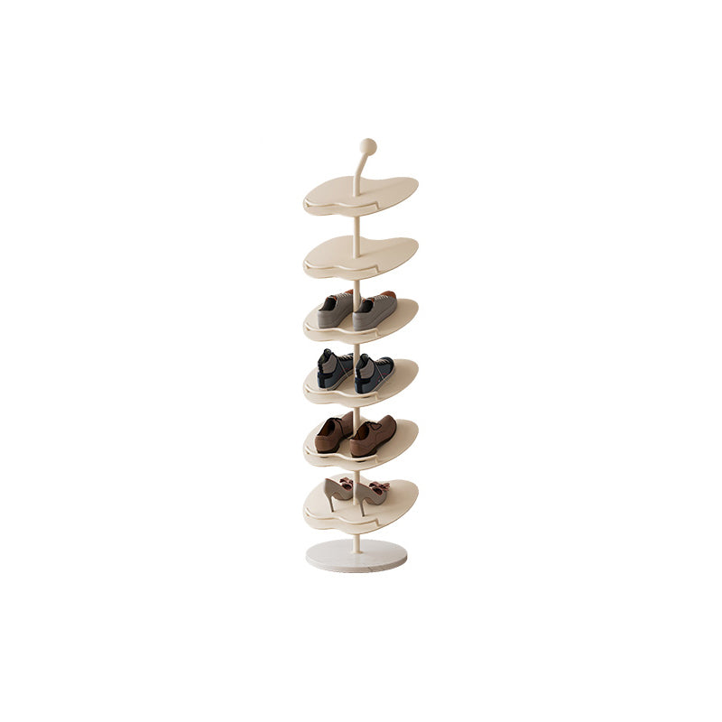 Rack de rangement à chaussures en fer marbré, créatif et contemporain, en forme de pomme, à 4/5/6 niveaux pour entrée et couloir 