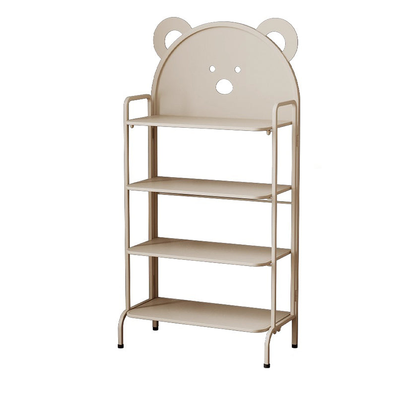 Contemporary Creative Cartoon Cute Bear Iron Shoe Storage Rack 4-Tier For Entryway