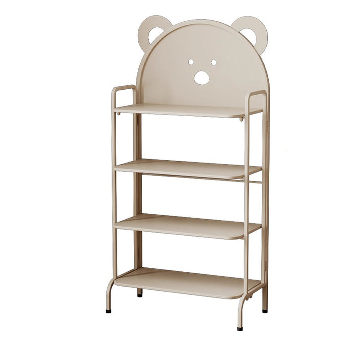 Contemporary Creative Cartoon Cute Bear Iron Shoe Storage Rack 4-Tier For Entryway