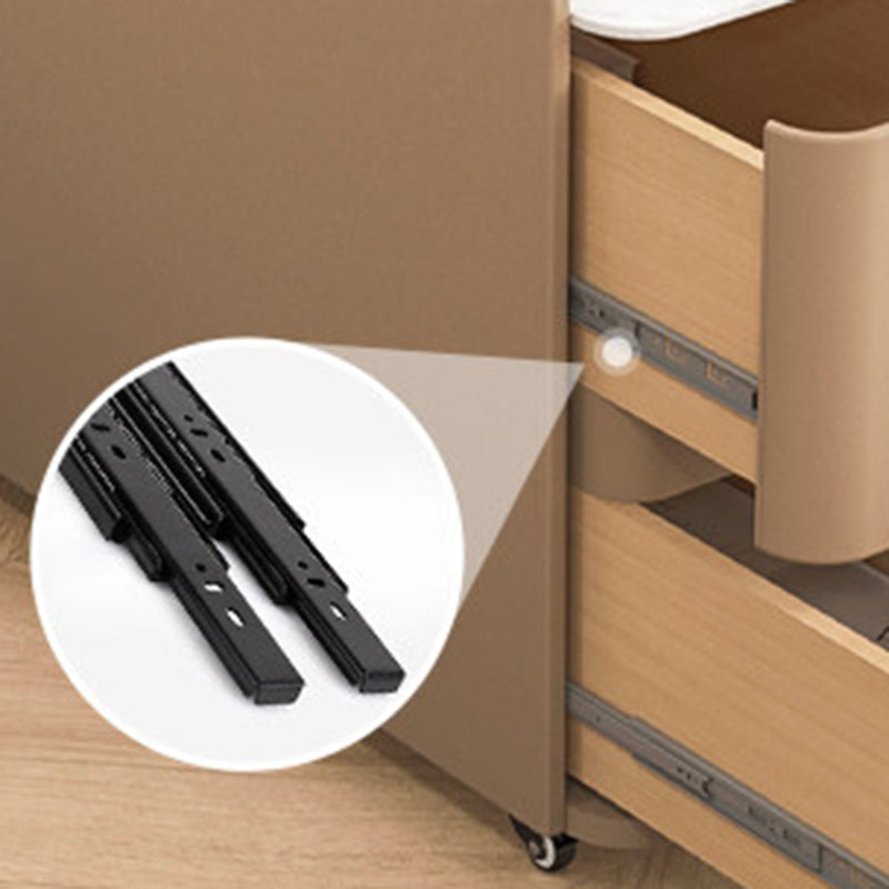 Gabinete de almacenamiento lateral contemporáneo retro estrecho rectangular de madera de pino maciza con cuero de microfibra de 3 cajones para sala de estar 