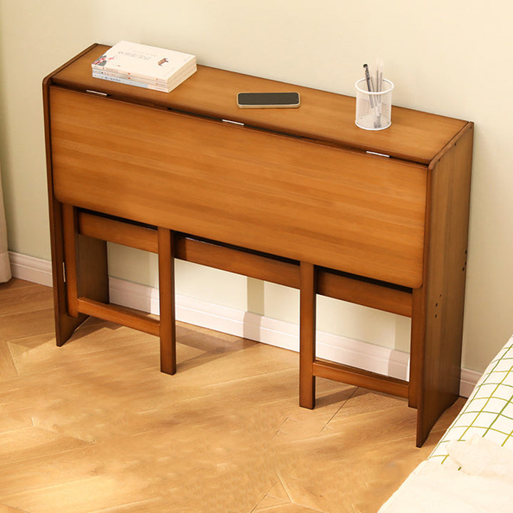 Moderner minimalistischer rechteckiger Nan-Bambus klappbarer Schreibtisch 2-Schicht für das Home Office 