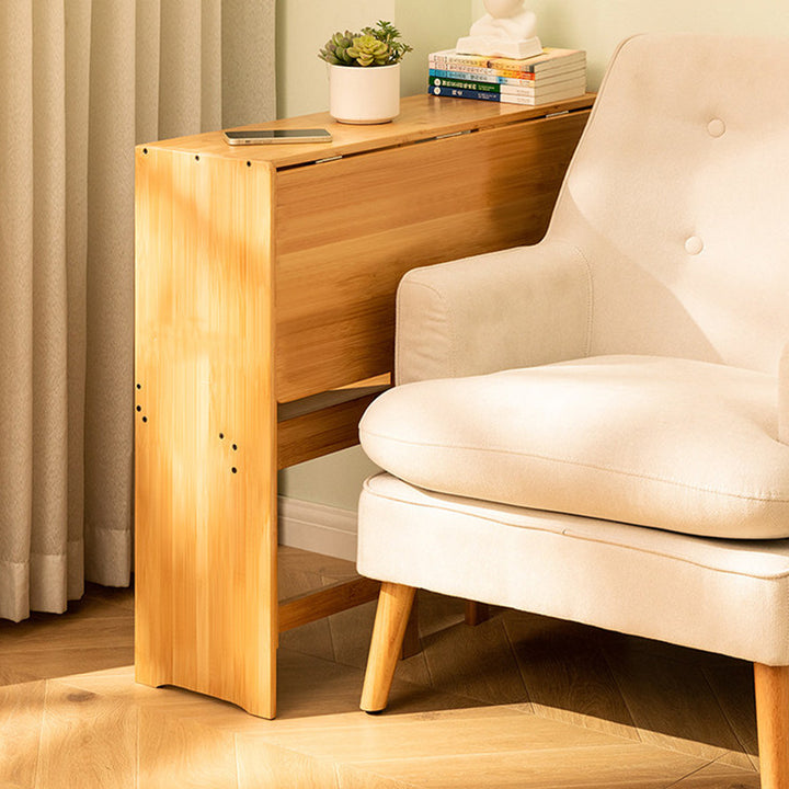 Moderner minimalistischer rechteckiger Nan-Bambus klappbarer Schreibtisch 2-Schicht für das Home Office 
