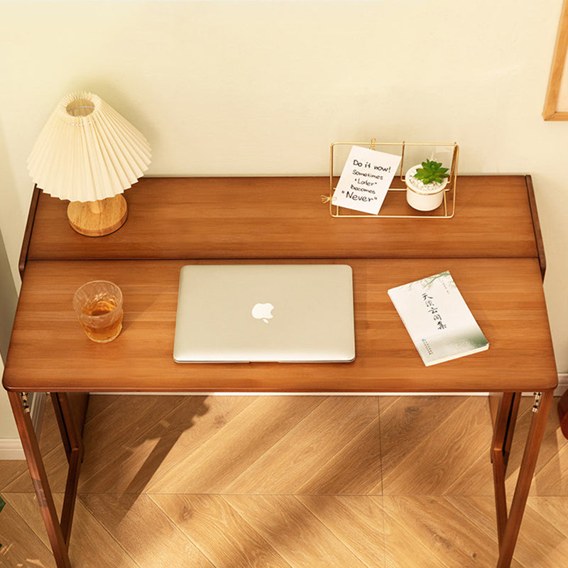 Moderner minimalistischer rechteckiger Nan-Bambus klappbarer Schreibtisch 2-Schicht für das Home Office 