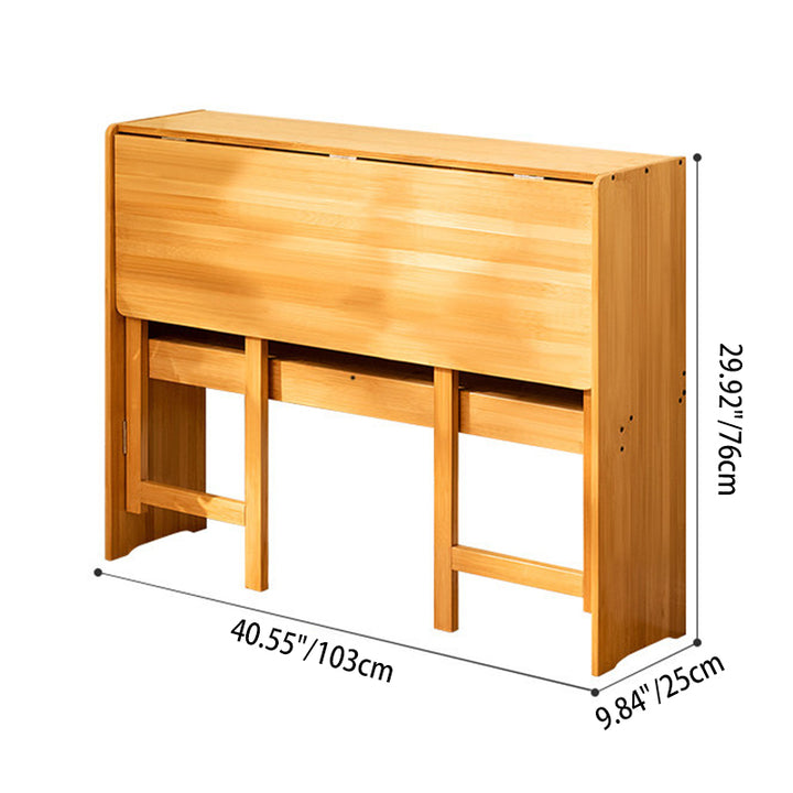 Moderner minimalistischer rechteckiger Nan-Bambus klappbarer Schreibtisch 2-Schicht für das Home Office 