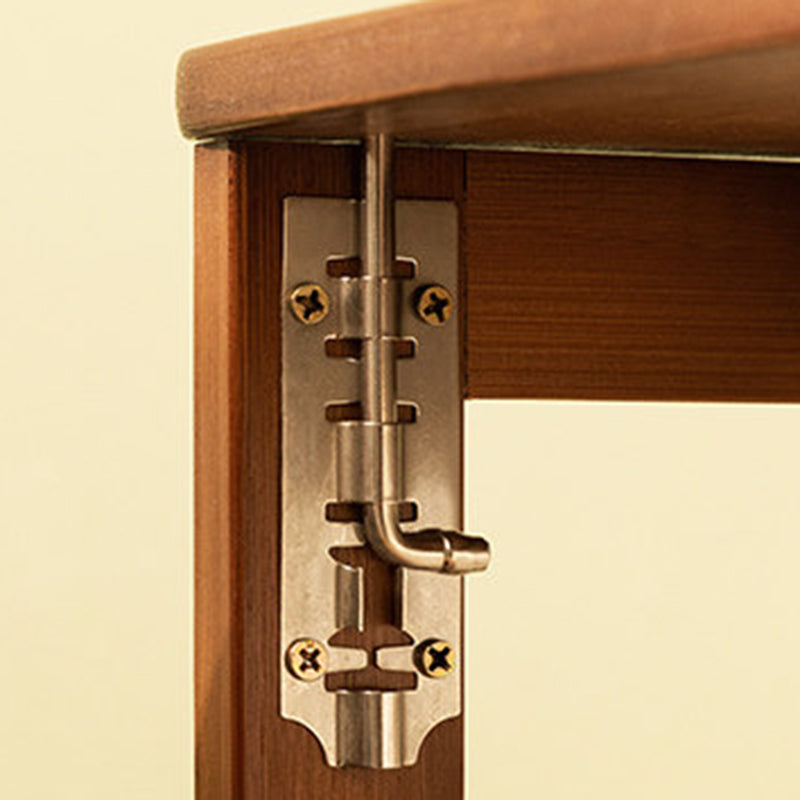Moderner minimalistischer rechteckiger Nan-Bambus klappbarer Schreibtisch 2-Schicht für das Home Office 