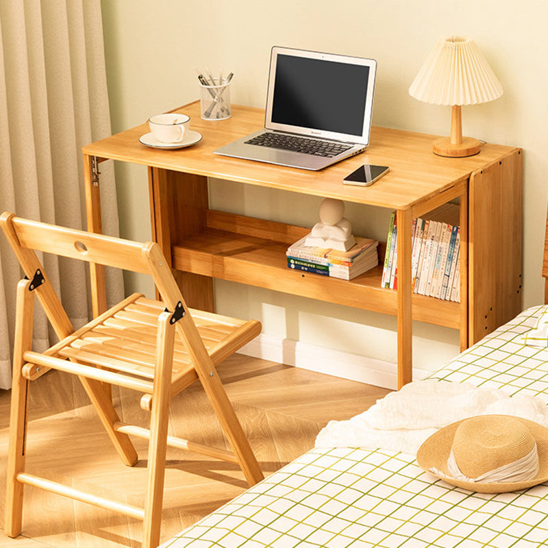 Moderner minimalistischer rechteckiger Nan-Bambus klappbarer Schreibtisch 2-Schicht für das Home Office 