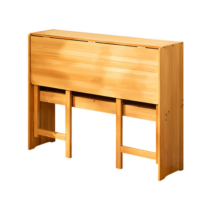 Moderner minimalistischer rechteckiger Nan-Bambus klappbarer Schreibtisch 2-Schicht für das Home Office 