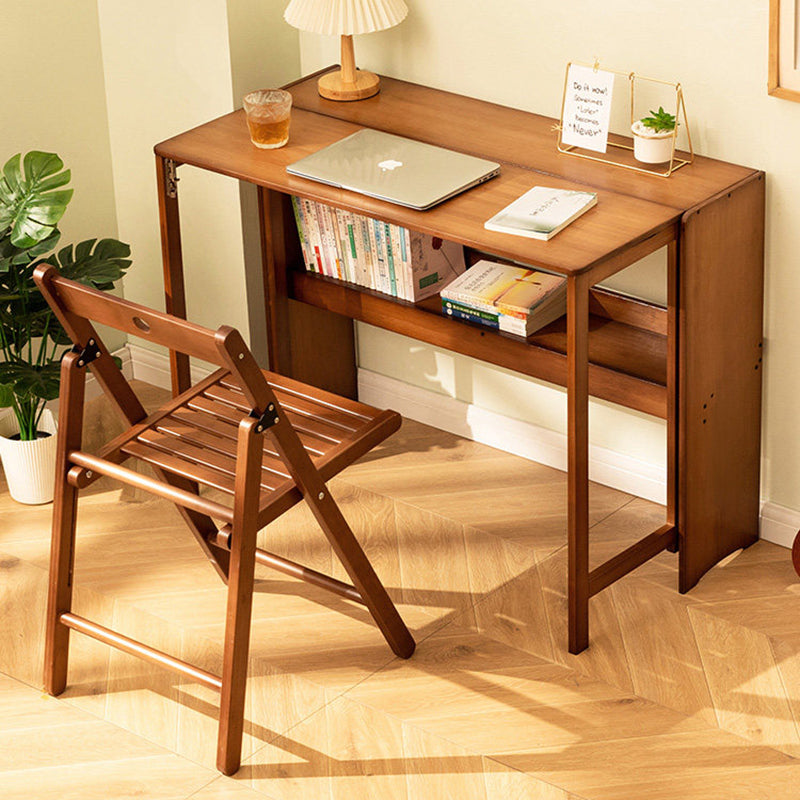 Moderner minimalistischer rechteckiger Nan-Bambus klappbarer Schreibtisch 2-Schicht für das Home Office 