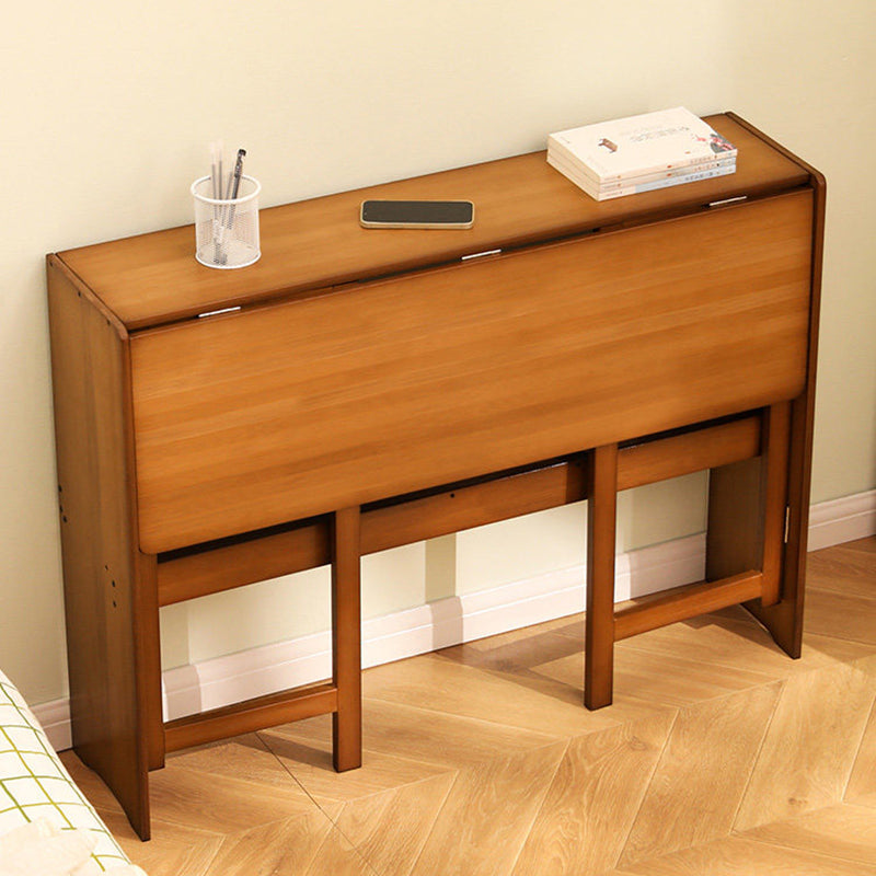 Moderner minimalistischer rechteckiger Nan-Bambus klappbarer Schreibtisch 2-Schicht für das Home Office 