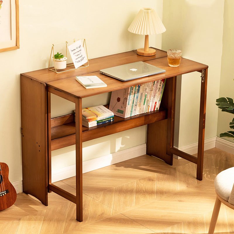 Moderner minimalistischer rechteckiger Nan-Bambus klappbarer Schreibtisch 2-Schicht für das Home Office 