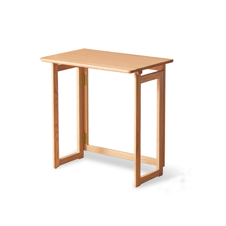 Moderner minimalistischer rechteckiger Klappschreibtisch aus rotem Eichenholz mit 1-stufigem Stauraum für das Home Office 